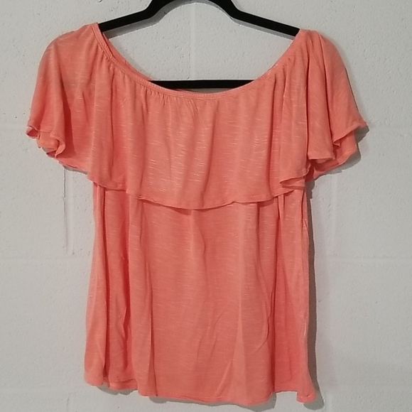 Cloud Chaser Pink off the shoulder blouse - Picture 4 of 10